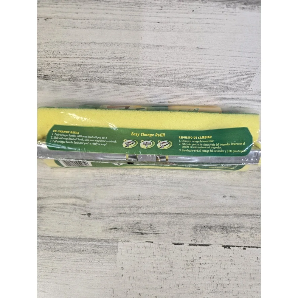 Libman Nitty Gritty Roller Mop Refill 02011 Green Yellow Tear Resistant Sponge